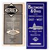 Image 1 : Erie & B&O Railroad Timetables (2) [196374]