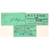 Image 2 : Weaverville & Shasta Toll Road Tickets [196065]