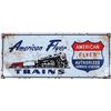 Image 1 : American Flyer Trains Authorized Service Station Porcelain Sign [196539]