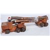 Image 3 : Vintage Logging Trucks Handmade Wood and Pressed Steel [183553]
