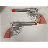 Image 3 : Hubley Cap Pistols with Cowgirl Pink Grips [196978]