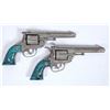 Image 7 : Hubley Colt 38 Cap Pistols with Holster Set 1950's [196327]