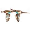 Image 1 : Texas Jr. Cap Guns with Turquoise Grips and Holsters [196985]