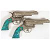 Image 3 : Texas Jr. Cap Guns with Turquoise Grips and Holsters [196985]
