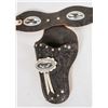Image 4 : Pony Boy Cap Pistols with Black Leather Holsters [196982]