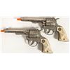 Image 2 : Western Longhorn Cap Pistols with Cowhide Holsters [196990]