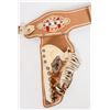 Image 4 : Western Longhorn Cap Pistols with Cowhide Holsters [196990]