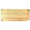 Image 2 : Weinberg's Palace Shoe House Advertising Scrip [196052]