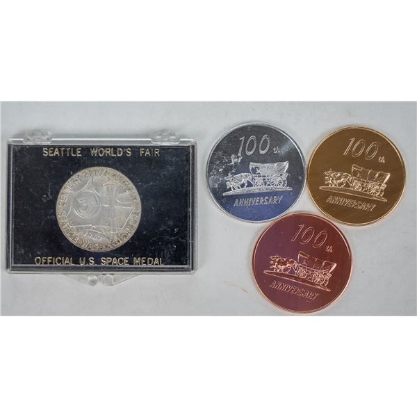 Seattle & Spokane World's Fair Medals (4) [196026]