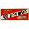 Image 1 : Gilmore Lion Head Motor Oil Porcelain Sign [196347]
