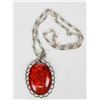 Image 1 : Golden Amber Pendant w/ Inclusion [195948]