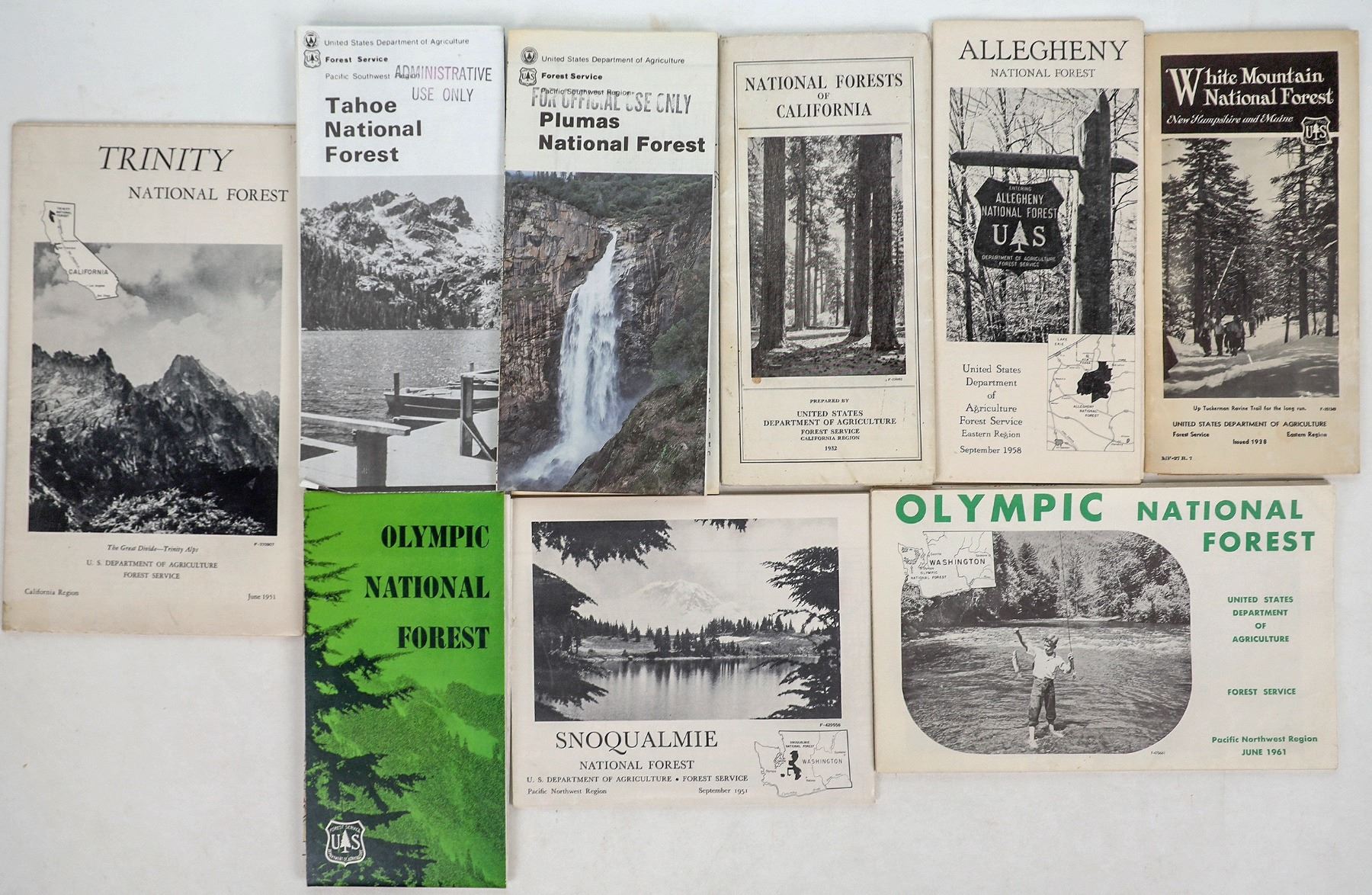US National Forest Maps Group 9 195686 Us national forest maps group 9 195686