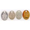Image 1 : Boggs & Buhl Metal Charge Fobs, 4 Pittsburgh [196296]