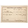 Image 1 : Very Rare 1874 Eureka, Nevada Mining Assay Receipt for David Lundbom [192870]