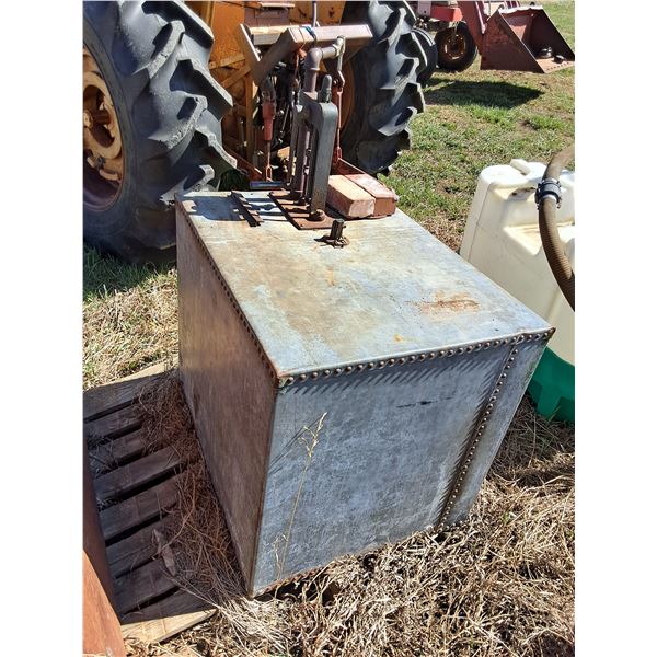 Antique Fuel/Oil  Tank with Bowser Hand Crank Pump-Working
