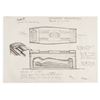 Image 2 : A "The Mummy" Sarcophagus Concept Drawing and Relief Prototype.