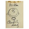 Image 1 : More Peanuts Signed with a Sketch by Charles Schulz.