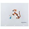 Image 1 : A Signed Crusader Rabbit and Rags Scene Cel.