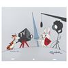 Image 1 : A Jay Ward Signed Crusader Rabbit and Rags Scene Cel.