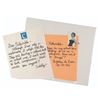 Image 1 : A Pair of Screen-Used “Dear Bullwinkle” Letters.