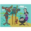 Image 1 : An Early “Rocky and Bullwinkle” Publicity Cel and Background.