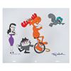 Image 1 : A Jay Ward Signed Rocky and Bullwinkle #7 Scene Cel.