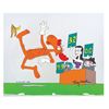 Image 1 : A Jay Ward Signed #11 Rocky and Bullwinkle Scene Cel.