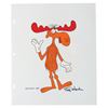 Image 2 : A Jay Ward Signed #39 Bullwinkle Scene Cel.