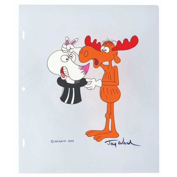 A Signed Bullwinkle #40 Scene Cel.