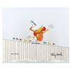Image 1 : A Jay Ward Signed Bullwinkle Skating Scene Cel.