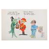 Image 1 : Jay Ward and Dudley Do-Right Christmas Card Original Art.