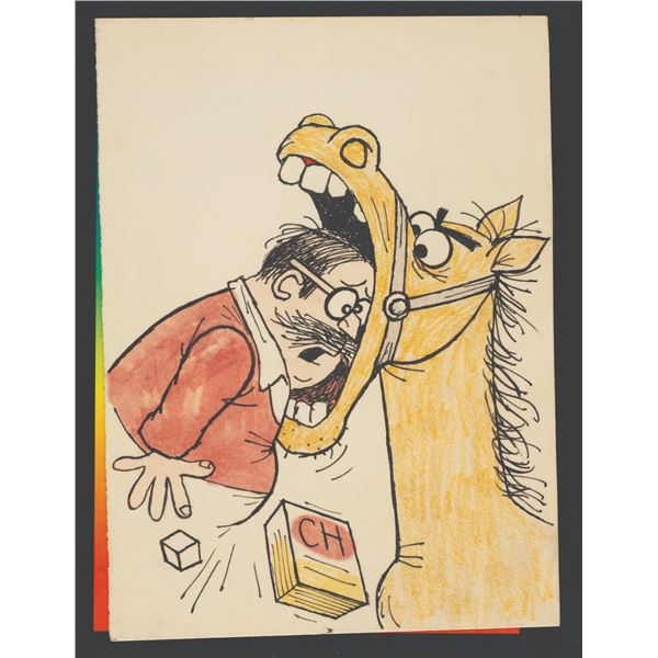 A Jay Ward Charlie Horse Drawing.