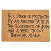 Image 1 : A Dudley Do-Right Emporium Tricky Burglar Alarm Sign.