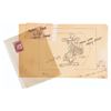 Image 1 : A Pair of Rocky and Bullwinkle Storyboard Copies and Captain Crunch Stamp.