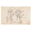 Image 3 : A Pair of Rocky and Bullwinkle Storyboard Copies and Captain Crunch Stamp.
