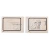 Image 1 : A Pair of Storyboard Panels from "The Swimming Pool."