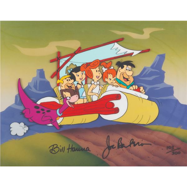 A Hanna-Barbera Signed Flintstones Cel.