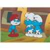 Image 1 : A Multi-Layer Cel and Background from “The Smurfs.”
