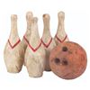 Image 1 : A Live-Action "Flintstones" Bowling Ball and Pin Props.