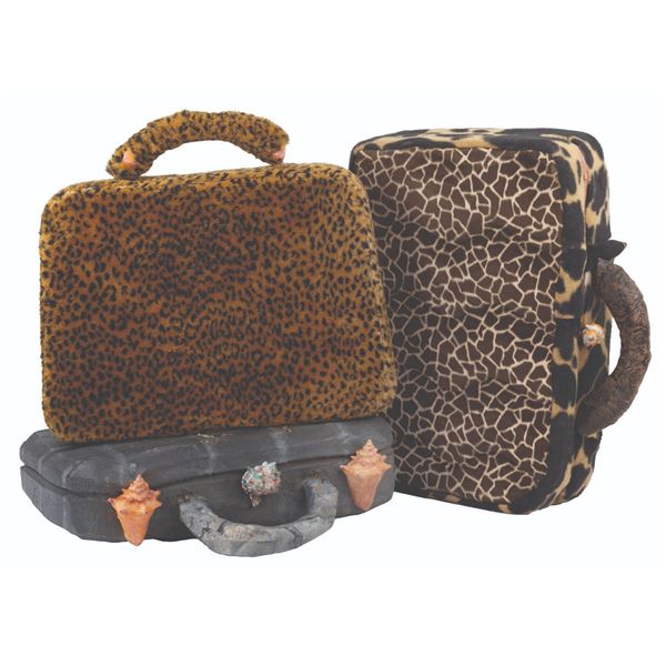 Three "Flintstones" Prop Suitcases.