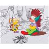 Image 1 : A “Kamp Krusty” Production Cel and Drawings.