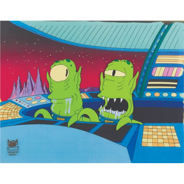 A “Treehouse of Horror VIII” Simpsons Production Cel.