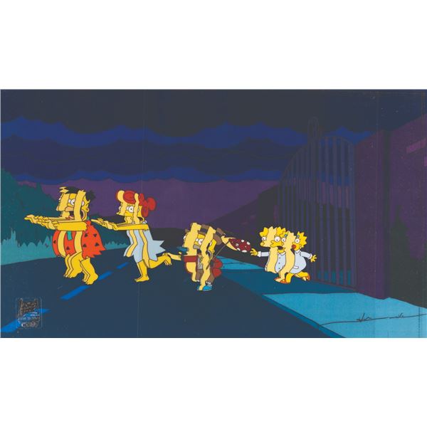 A Simpsons “Treehouse of Horror XII” Cel.