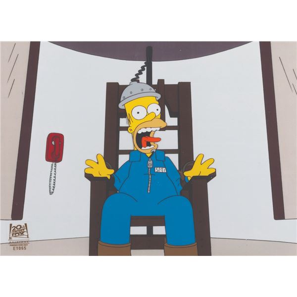 A Homer Simpson Production Cel.