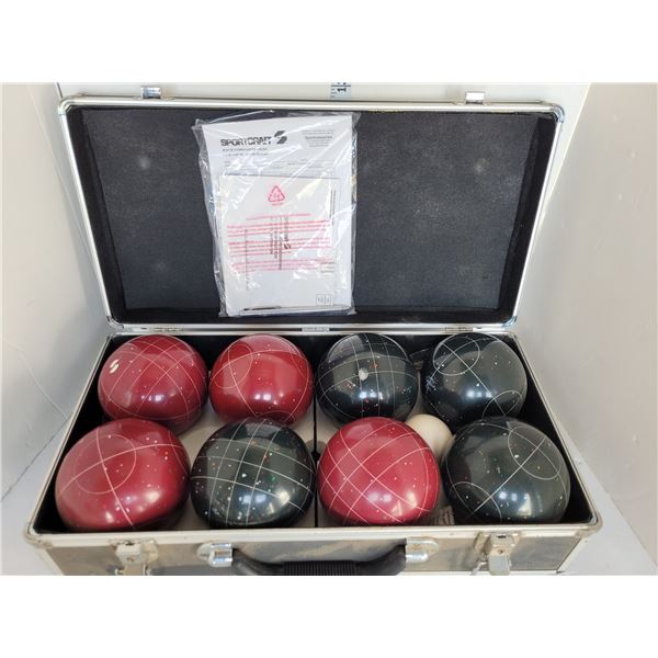 Sportcraft Bocce Ball Set in Metal Hard Shell Case