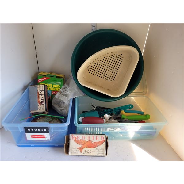 Lot of Camping Supplies - Matchsticks, Utensilds, Mosquito Coils and Holders