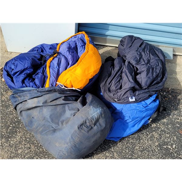 Lot of 2 Sleeping Bags Cocoon Style (rated -20 or lower) & Down Filled Sleeping Bag