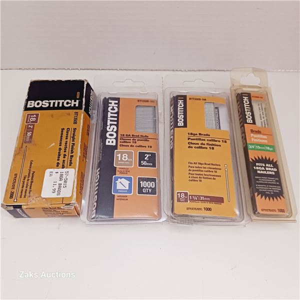 Lot of BOSTITCHI Brad Nails