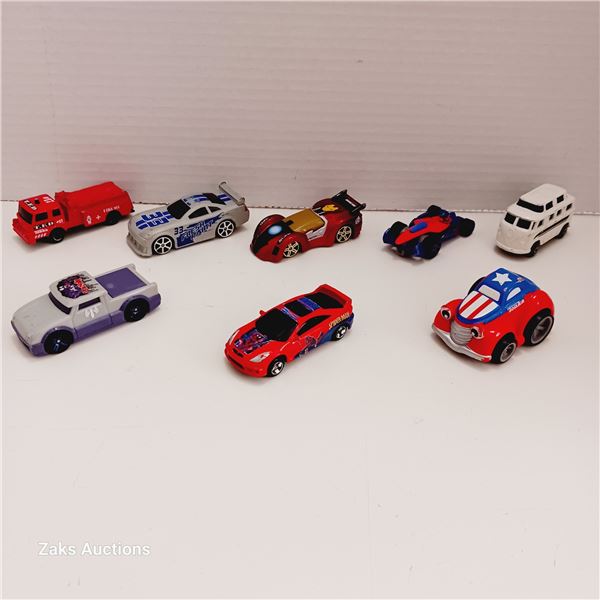 Maisto Red Toyota Celica GT-S Spider-Man 1:64 Diecast & 7 Maisto Diecast Cars