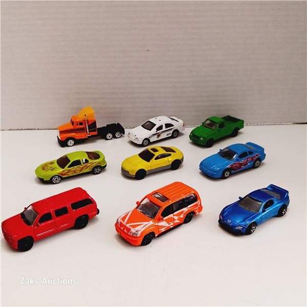 Lot of 9 Made In China Toy Cars